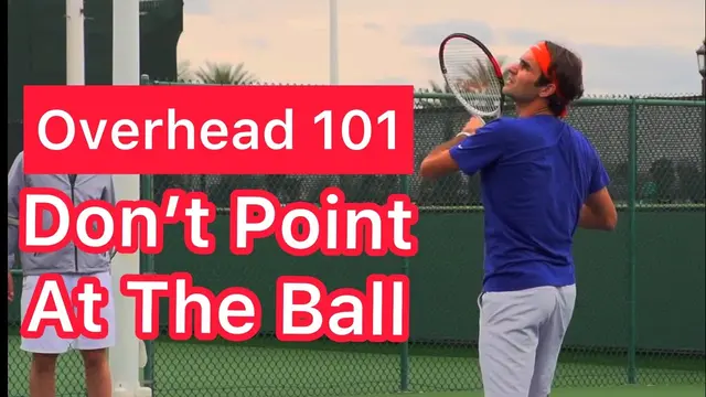 Stop Pointing At The Ball On Your Overhead (Tennis Technique Explained)