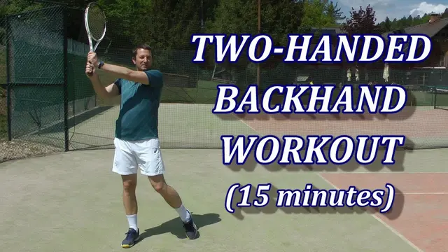 Practicing Tennis At Home - The 15 Minute Two Handed Backhand Workout