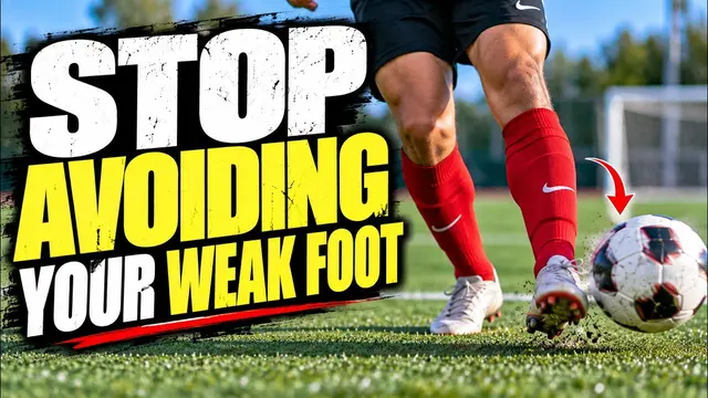 How To Improve Your Weak Foot In Soccer FAST (1 Day Solo Training Drills)