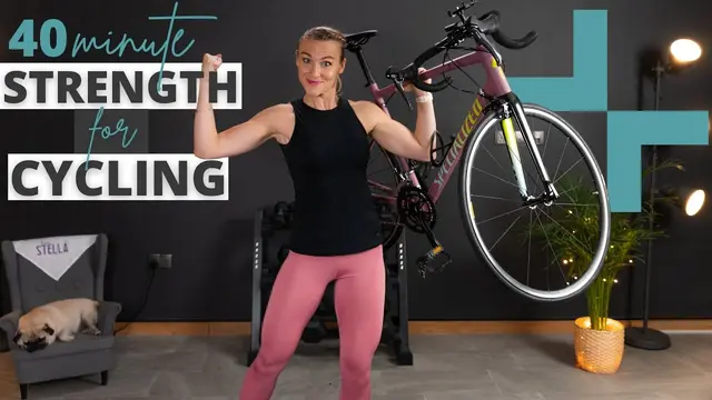 STRENGTH TRAINING for CYCLING | 40 minute Full Body Workout with NO EQUIPMENT