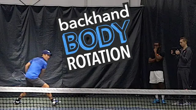 Backhand Body ROTATION (one hander tennis lesson)