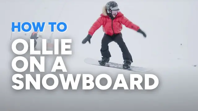 HOW TO OLLIE ON A SNOWBOARD | with Olympian Aimee Fuller