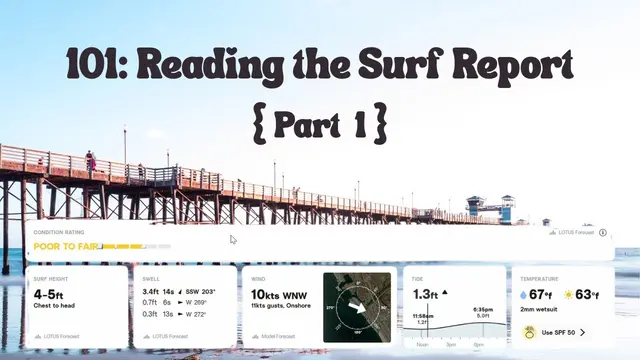 101: Reading a Surf Report (Part 1 of2)