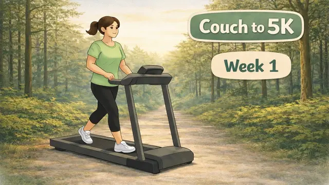Couch to 5K Treadmill | Week 1 – 10 x 30 Second Run Intervals