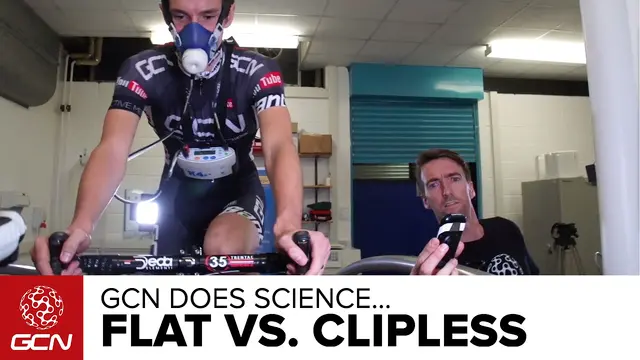 What Is The Most Efficient Pedalling Style? We Test Flat Vs. Clipless Pedals | GCN Does Science