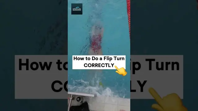 HOW TO DO A FLIP TURN CORRECTLY ✅ #swimming #shorts