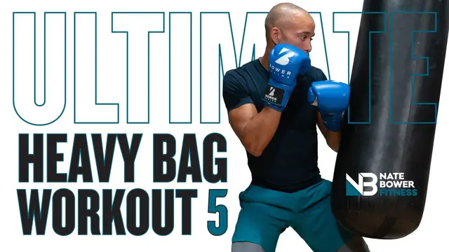 Ultimate 20 Minute Boxing Heavy Bag Workout 5 | NateBowerFitness