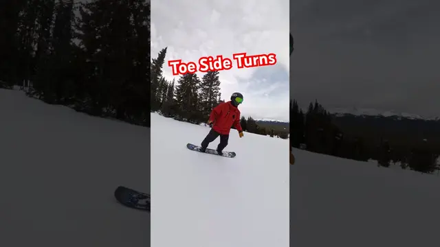 How to Make Your First Toeside Turns Snowboarding