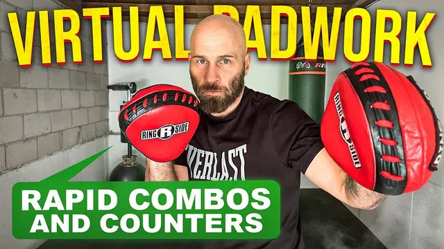 Virtual Padwork | 10 Rounds | Rapid Combos and Counters