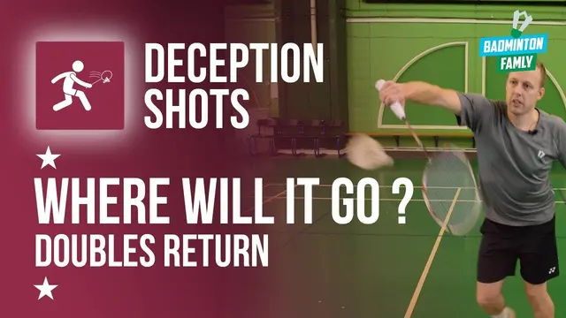 Doubles return deception with super slows, badminton