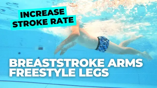 BREASTSTROKE ARMS, FREESTYLE LEGS | Increasing Your Breaststroke Stroke Rate and Arm Pull Speed