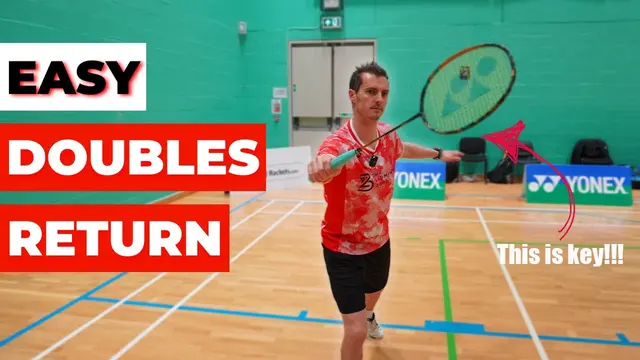 Badminton doubles return of serve - A simple return made even better