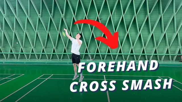 How to hit a PERFECT forehand cross smash | Basic Feather & Morten Frost | Badminton tutorial