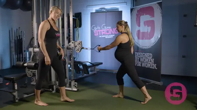 Moms Gone Strong - One-Arm Split Stance Cable Row