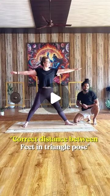 Triangle pose