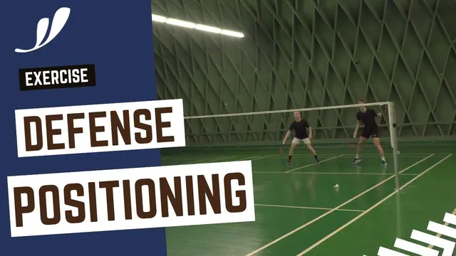 How to POSITION in the DOUBLE DEFENSE | Basic Feather | Badminton Double Exercise