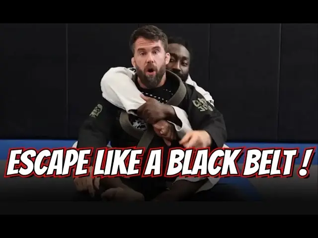 How to Escape Back Mount like a Black Belt in BJJ