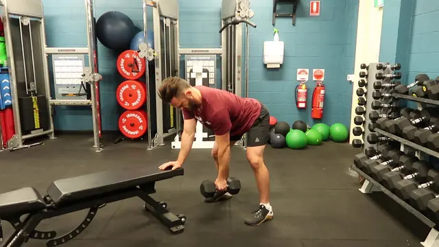 Dumbbell Tripod Row