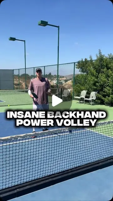 When you get a high ball to your backhand volley, you want to ...