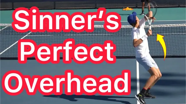 Jannik Sinner’s Perfect Overhead Technique (3 Easy Tennis Tips)