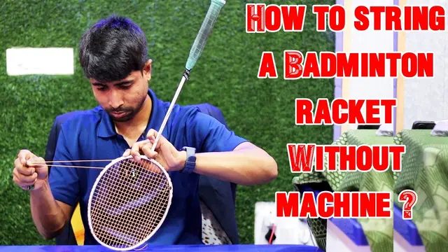 String a Badminton Racket at Home Without Machine 😱 | Full Hand Stringing Guide