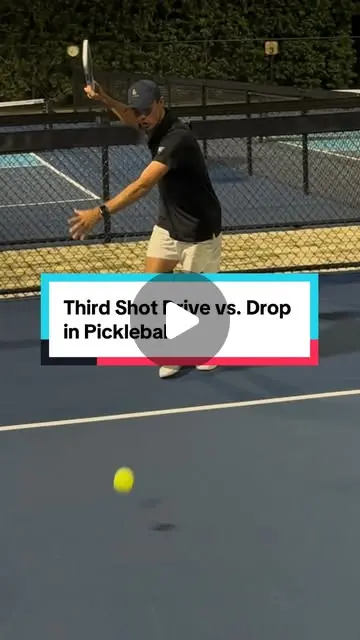Third Shot Drive vs. Drop in Pickleball ...