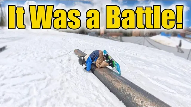 My Son Wanted to Learn How to Snowboard Rails
