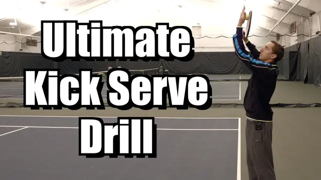 Ultimate Kick Serve Drill - Tennis Serve Lesson - Learn how to Feel a Kick Serve