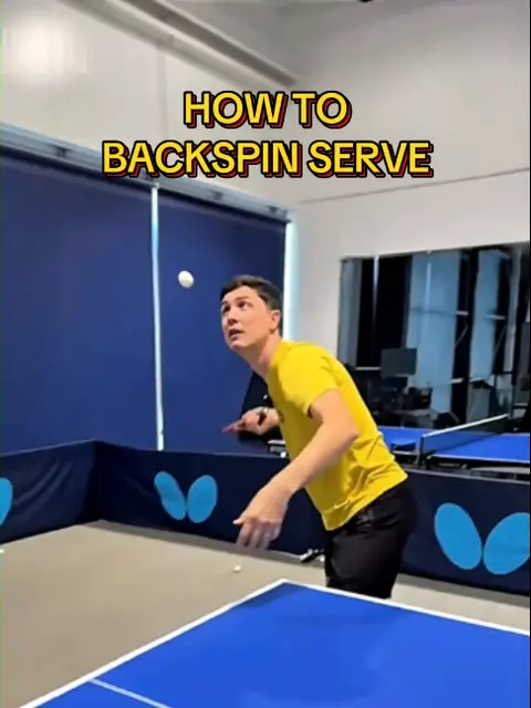 How to Backspin Serve in Table Tennis Tutorial