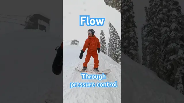 How to create flow in powder: Pressure control #snowboarding