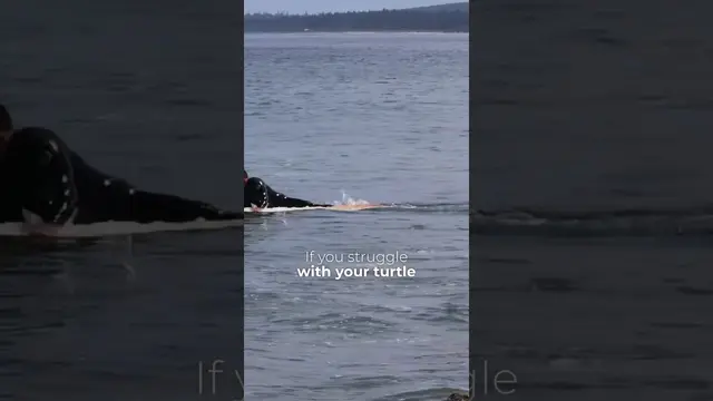 How To Turtle-Roll A Longboard #surf #surfing