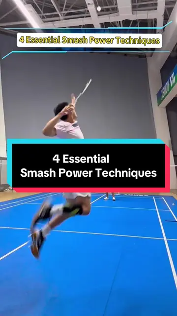 4 Essential Smash Power Techniques🏸#badminton #badmintonhubmyanmar #badmintonplayer #badmintonskills #badmintonlovers