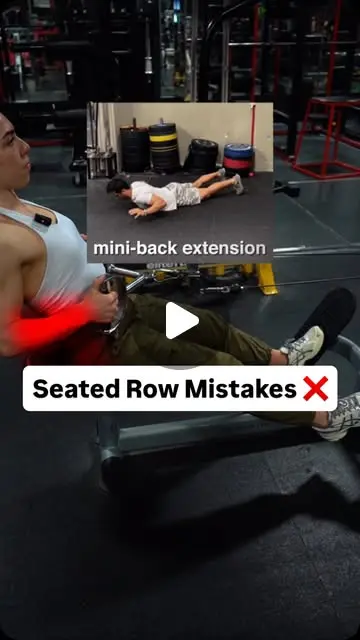 Cable seated row mistakes (SOLVED) I've seen some ...