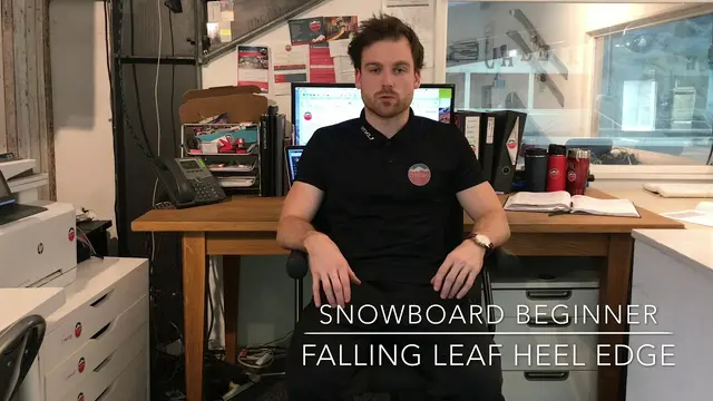 Tutorial Beginner Snowboard - Falling Leaf Heel Edge