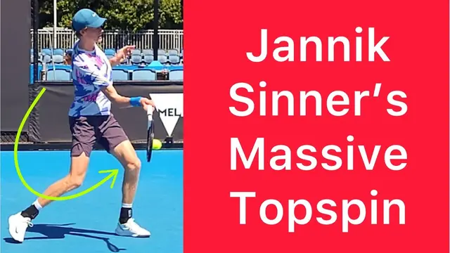 How Jannik Sinner Gets Massive Topspin (Tennis Forehand Technique Explained)