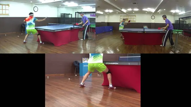 Table Tennis Lesson: Backhand Flick with Left-Foot-Right-Foot Step