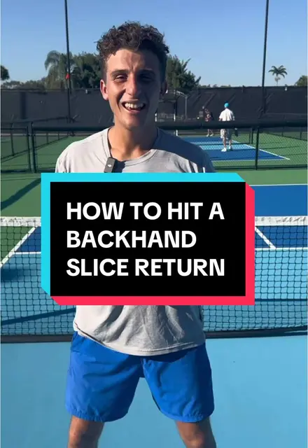 How to Hit a Backhand Slice Return in Pickleball