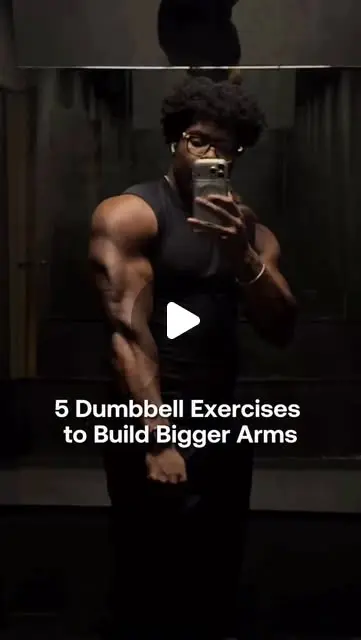 5 Dumbbell Exercises To Build Bigger Arms Follow @betterme.men ...