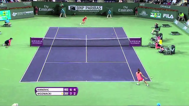 Tennis Drop Shot Disguise - Anna Ivanovic & Caroline Wozniacki at the BNP Paribas Open