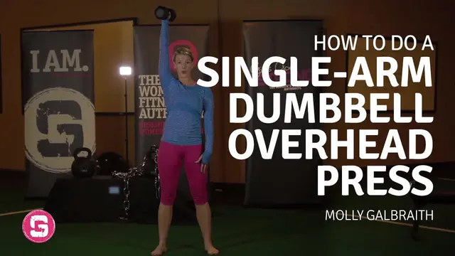 Overhead Press - How To Do A Single Arm Overhead Dumbbell Press
