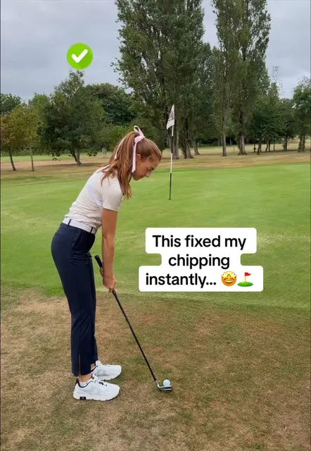 3 easy CHIPPING fixes ⛳️ #golf #golftiktok #golftips #golftok #go...
