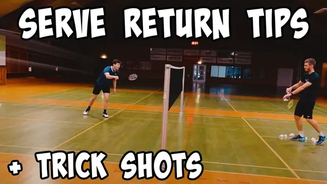 How To Return LOW SERVE in Badminton and TRICK SHOTS