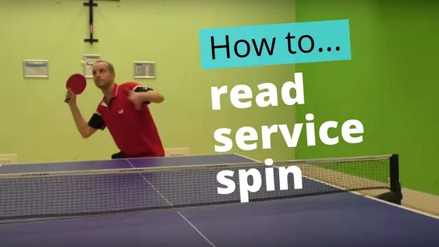 How to read service spin in table tennis