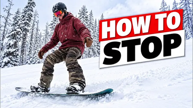 How To Stop On A Snowboard - Beginner Tips