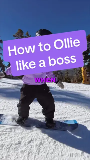 Mastering the Ollie Technique on Your Snowboard - TikTok