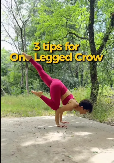You asked for more tips on one-legged crow, so here are the 3 things that make the biggest difference: