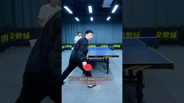 World champion Fang Bo:Looping backspin racket about 20cm above the ground #tabletennis #pingpong