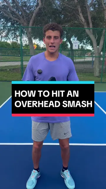 How to hit an overhead smash in pickleball? The key to this shot ...