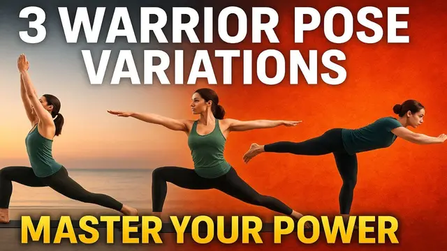 How to Do All 3 Warrior Poses in Yoga | Virabhadrasana I, II & III Variations for Strength & Balance