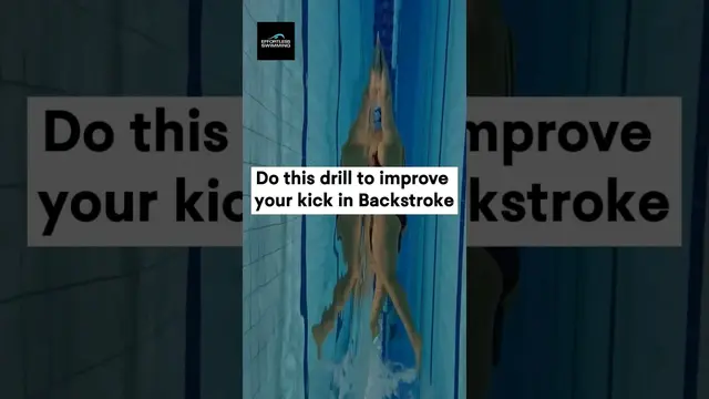Short and sharp kicks for a powerful backstroke - try this drill! #swimmingtips #shorts